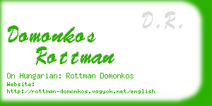 domonkos rottman business card